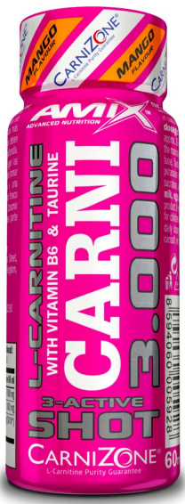 L-karnitin s taurinom Amix Carni Shot 3000 mg 60 ml