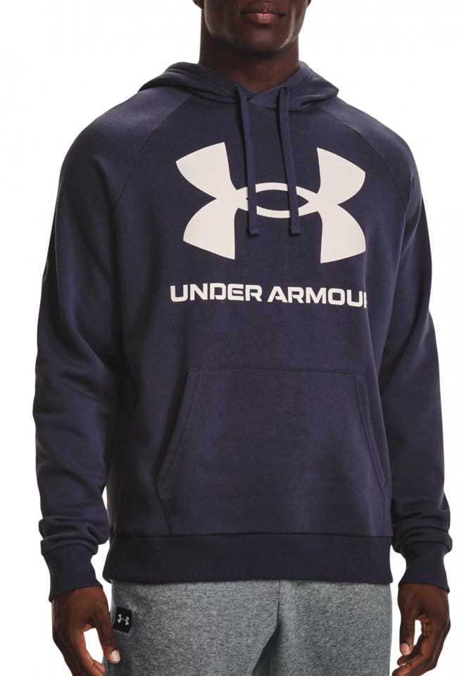 Majica s kapuljačom Under Armour UA Rival Fleece Big Logo HD-GRY
