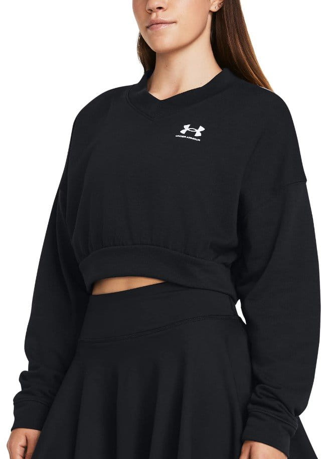 Trenirka (gornji dio) Under Armour UA Rival Terry OS Crop Crw-BLK