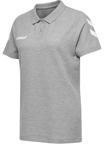 Majica Hummel Cotton Poloshirt Women Grey