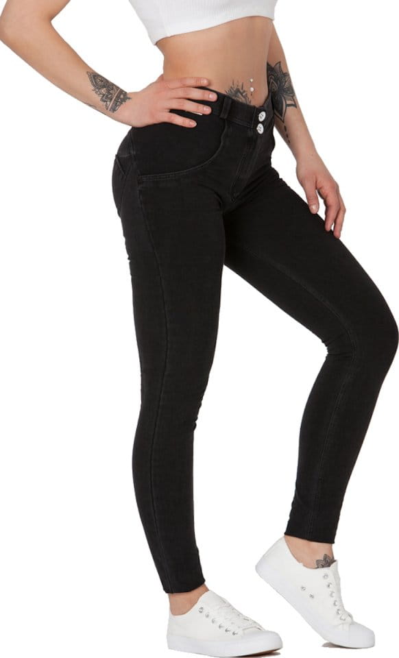 Hlače Boost Jeans Mid Waist Black