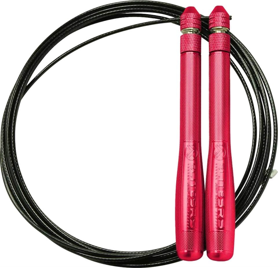 Uže za preskakanje ELITE SRS Bullet Comp Red Handles - Black Cable