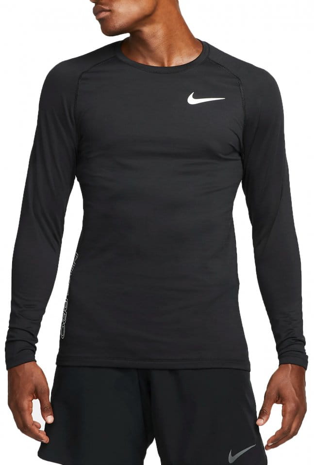 Majica dugih rukava Nike Pro Warm Sweatshirt Schwarz F010