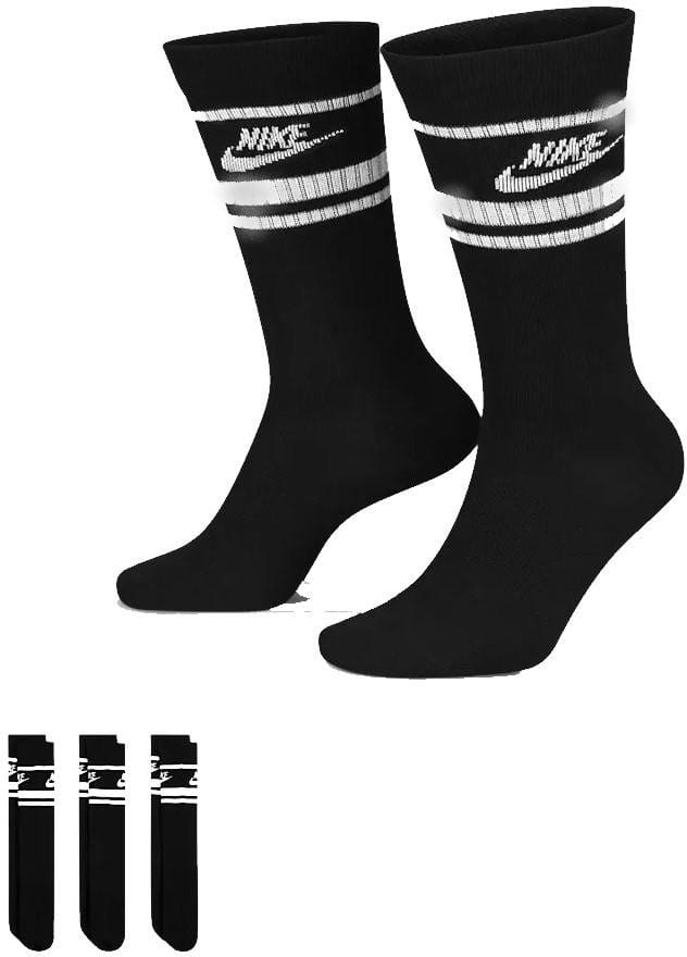 Čarape Nike Essential Crew Stripe Socks Black