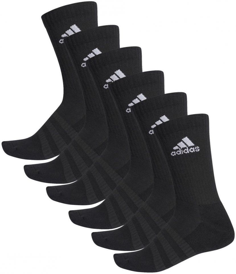Čarape adidas CUSH CRW 6PP BLACK/BLACK/BLACK/BL