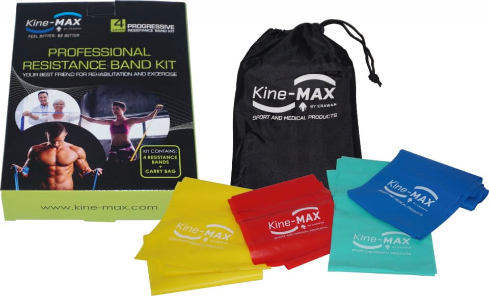 Guma za jačanje Kine-MAX Professional Resistance Band Kit - Level 1-4