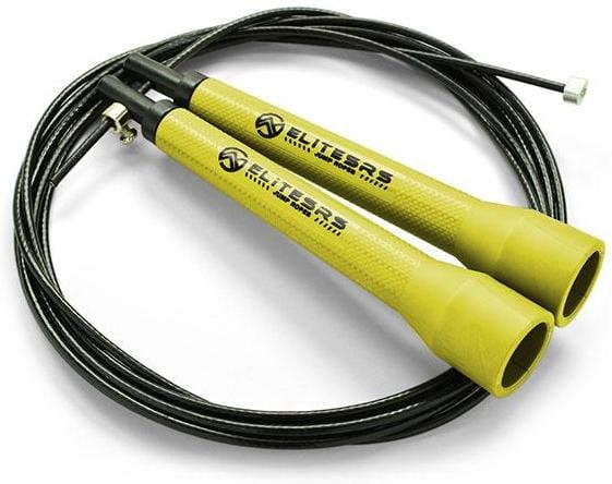 Uže za preskakanje ELITE SRS Ultra Light 3.0 Yellow Handles / Black Cable